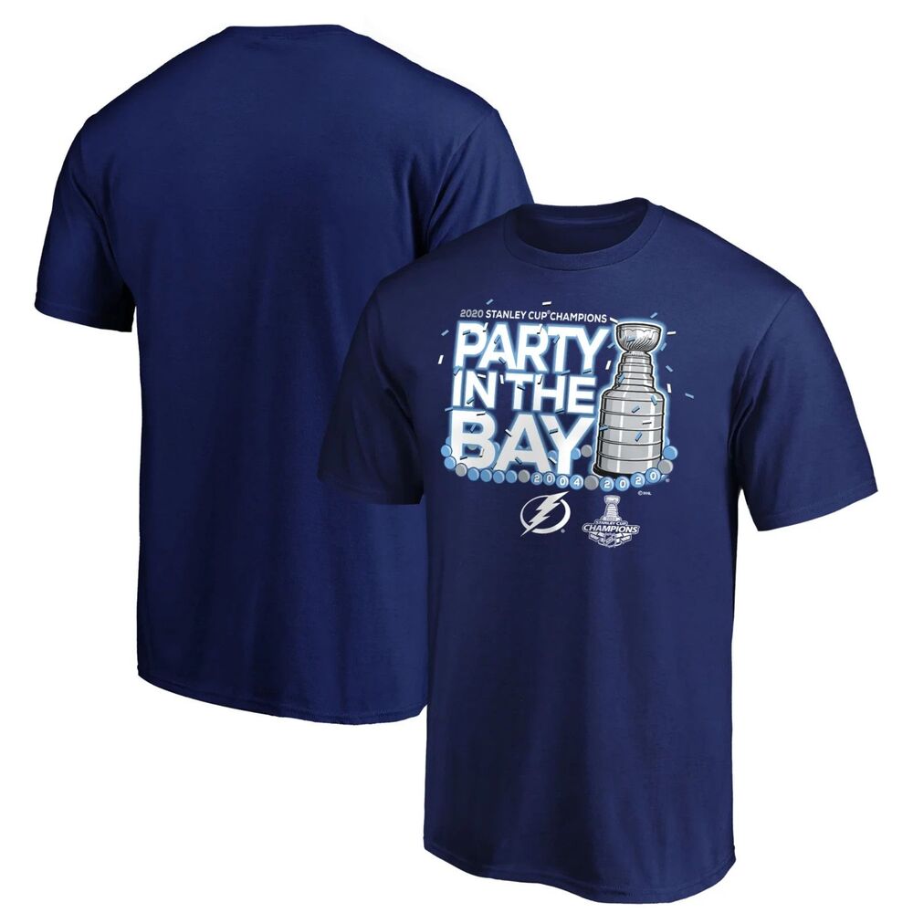 Tampa Bay Lightning 2020 Stanley Cup Fanatics Party in the Bay T-Shirt Unisex M